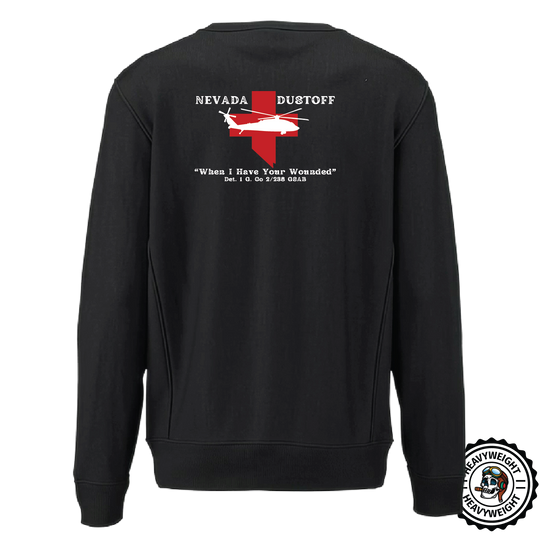 Det 1, G Co, 2-238 GSAB "Wolfpack Dustoff" Heavyweight Crewneck Sweatshirt