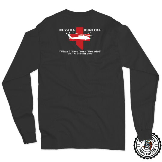 Det 1, G Co, 2-238 GSAB "Wolfpack Dustoff" Long Sleeve T-Shirt