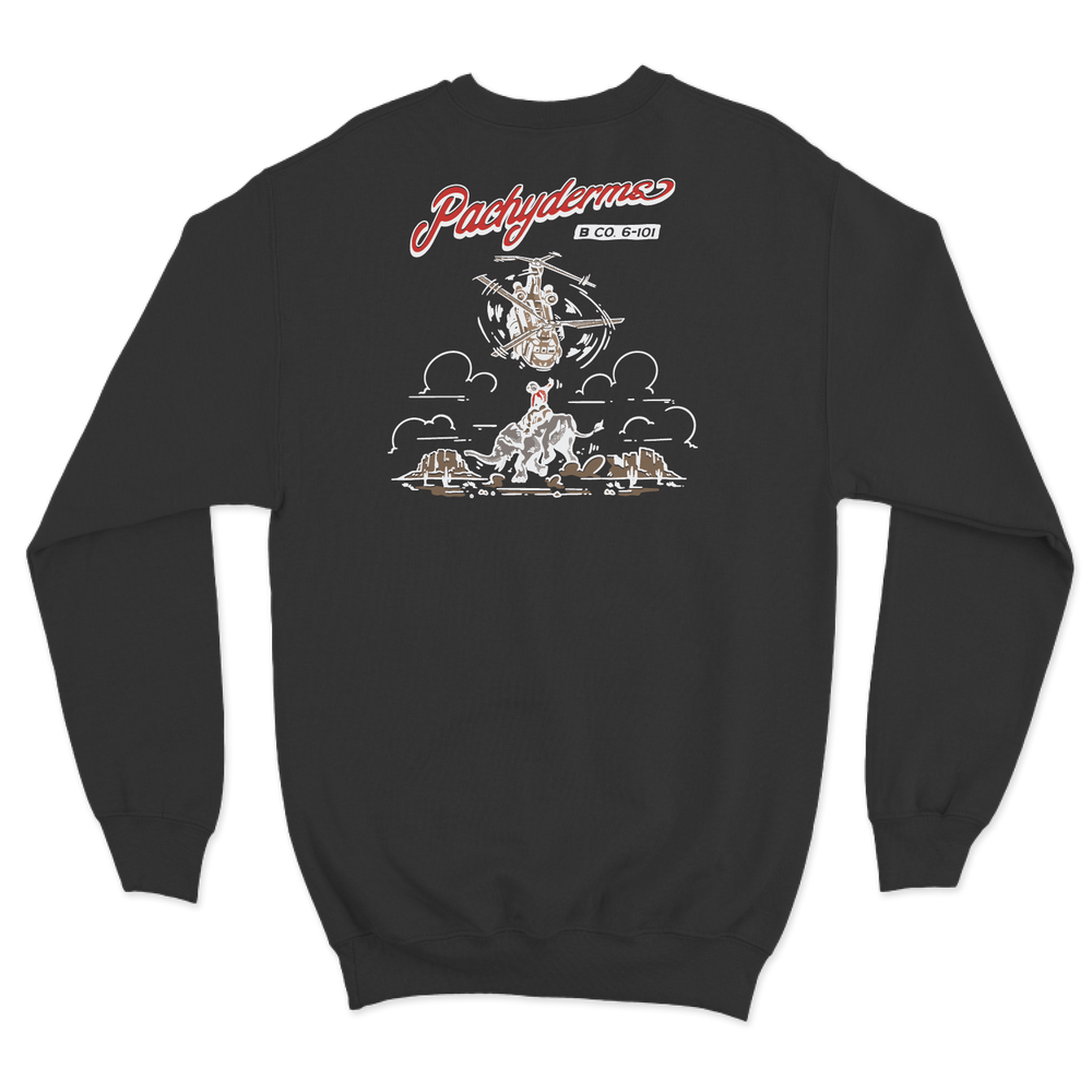 B Co, 6-101 AVN REGT "Pachyderms" Crewneck Sweatshirt