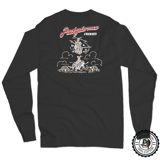 B Co, 6-101 AVN REGT "Pachyderms" Long Sleeve T-Shirt