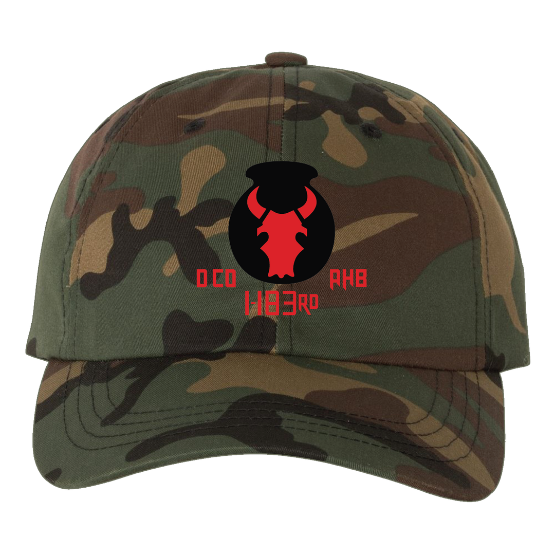D Co, 1-183 AHB Embroidered Hats