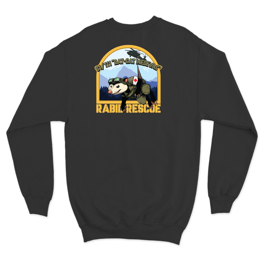 Det 1, G Co, 1-111 AVN "Rat Cat MEDEVAC" Crewneck Sweatshirt