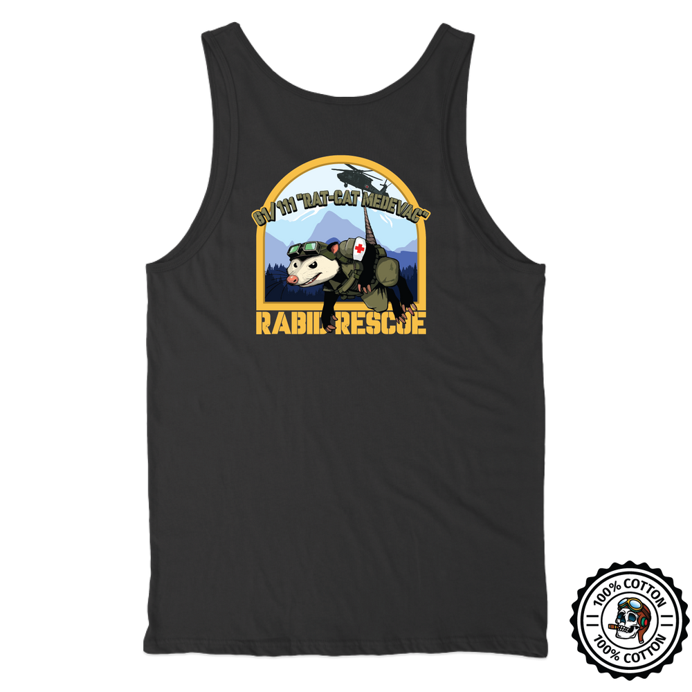 Det 1, G Co, 1-111 AVN "Rat Cat MEDEVAC" Tank Tops