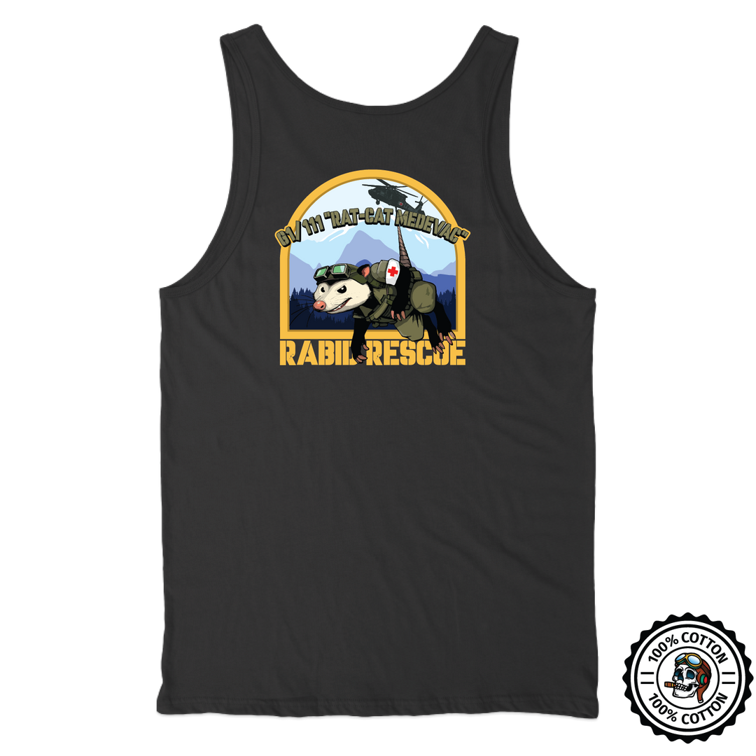 Det 1, G Co, 1-111 AVN "Rat Cat MEDEVAC" Tank Tops