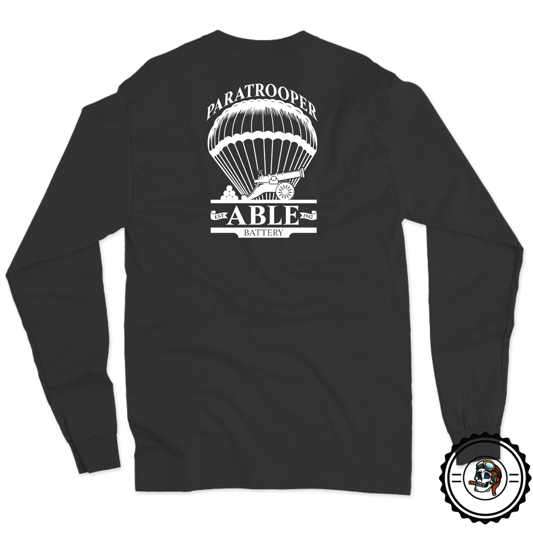 Able Battery, 3-319 AFAR Paratrooper Long Sleeve T-Shirt
