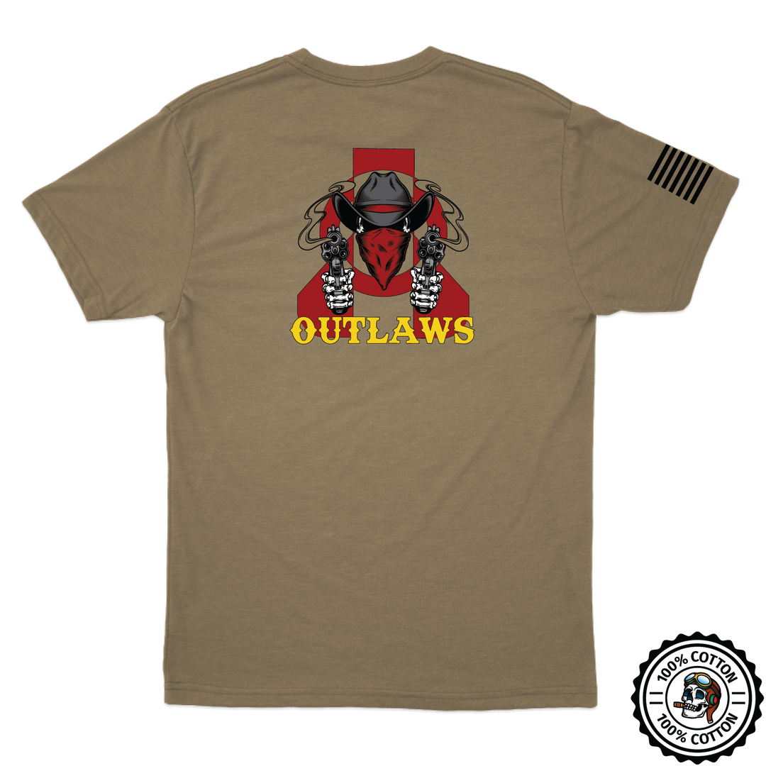 HHC, 296 BSB "Outlaws" Tan T-Shirt