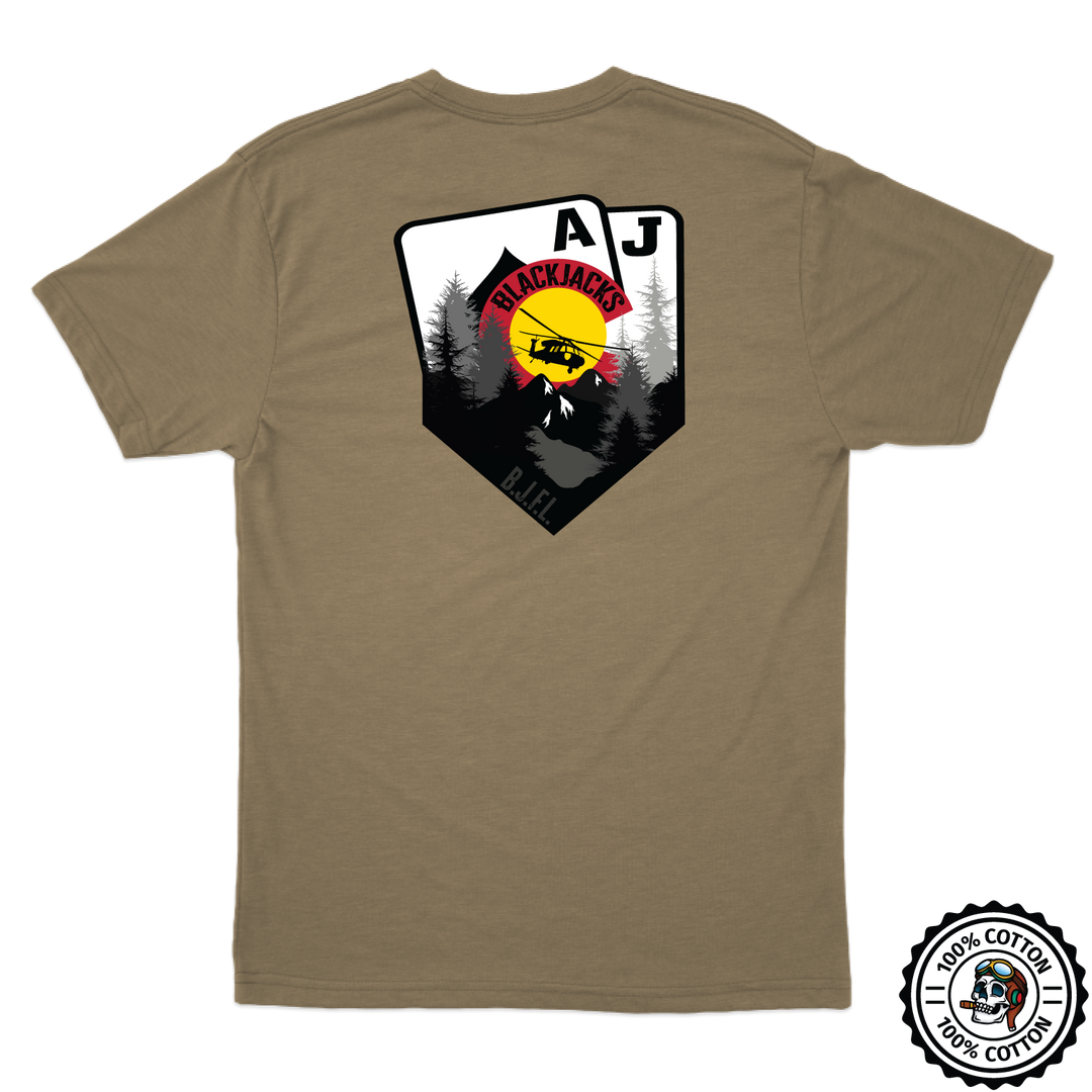 A Co, 2-4 GSAB "Blackjacks"  Tan 499 T-Shirt