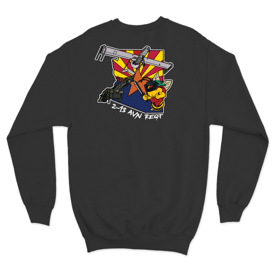 B Co, 2-13th AVN REG "Black Knights" V3 Crewneck Sweatshirt