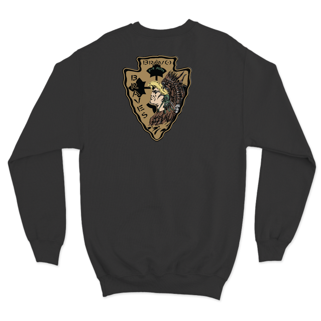 B Co, 3-4 AHB "Braves" Crewneck Sweatshirt