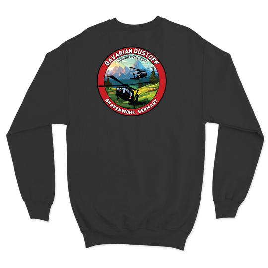 C Co, 1-214 GSAB "Bavarian Dustoff" V3 Crewneck Sweatshirt