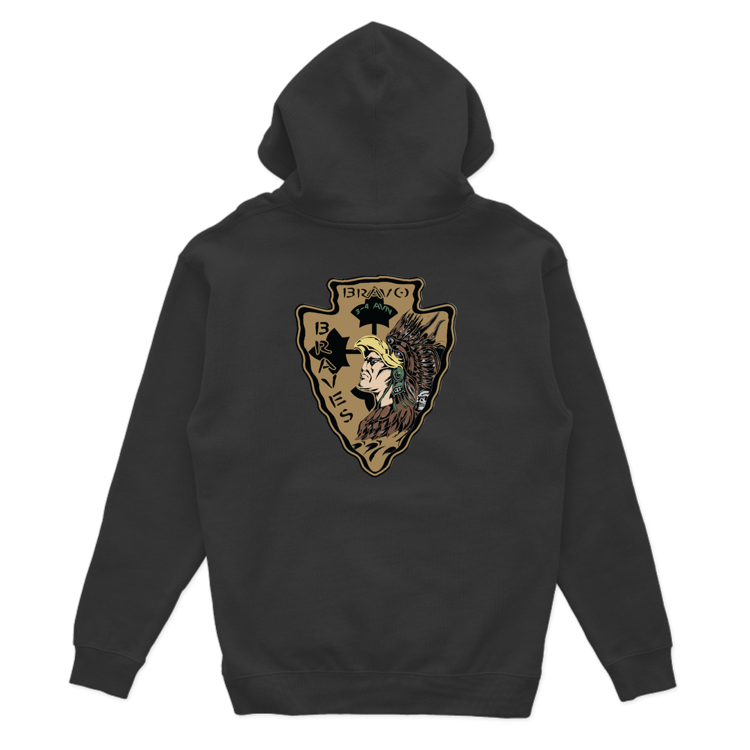 B Co, 3-4 AHB "Braves" Hoodies