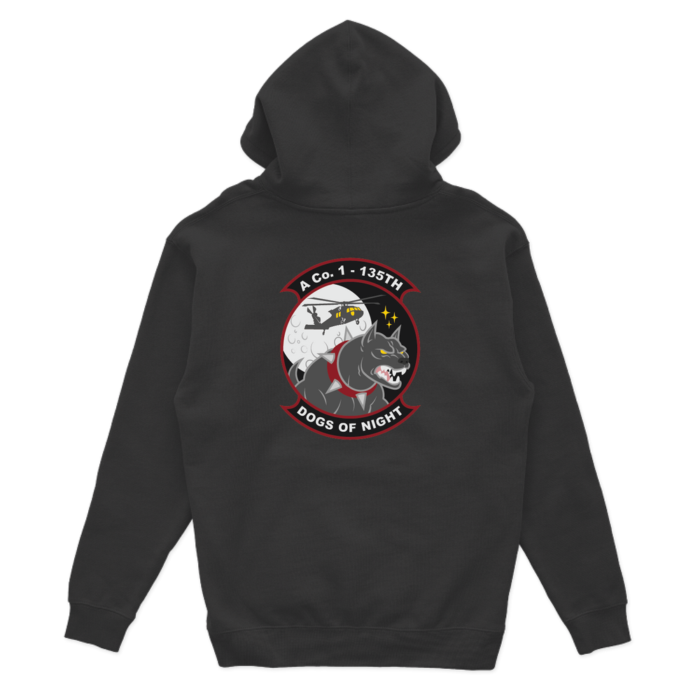 A Co, 1-135th AHB "Dogs of Night" Pilot Hoodies