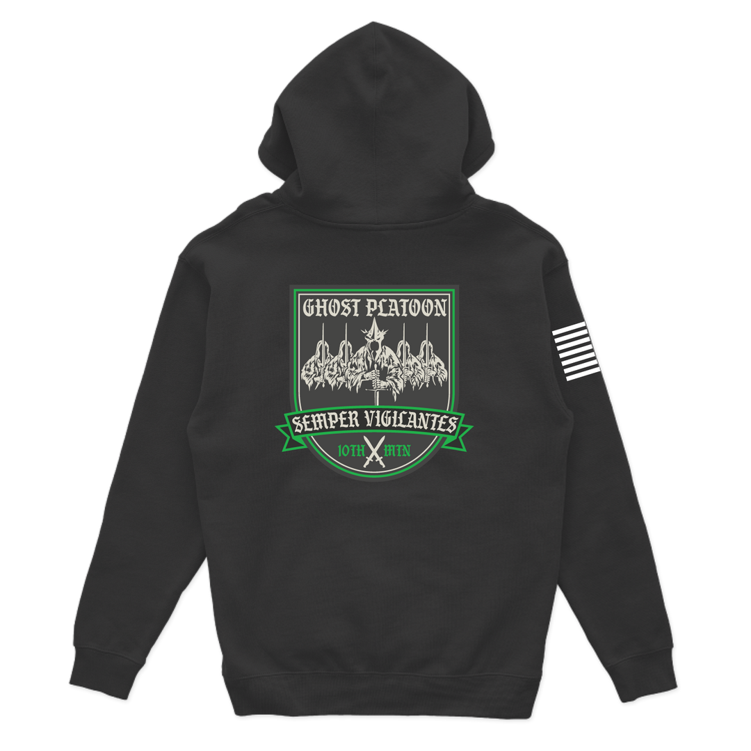 "Ghost Platoon", D Co, 317th BEB, 3 BCT 10th MTN Hoodies