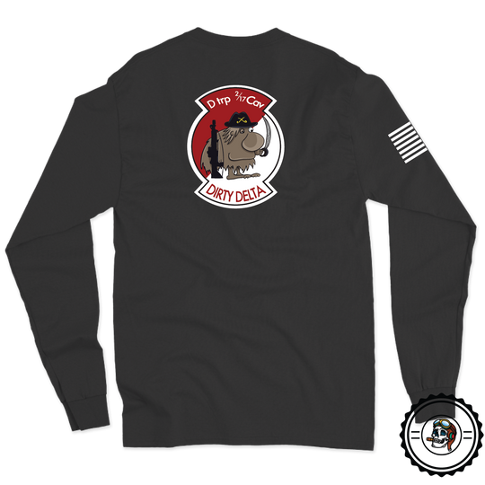 D TRP, 2-17 CAV "Dirty" Long Sleeve T-Shirt