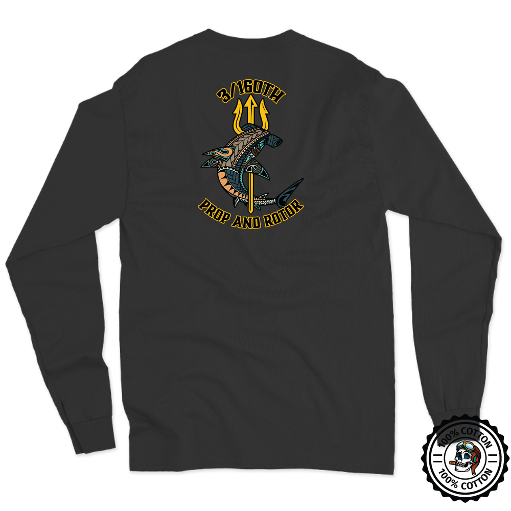 D Co, 3-160th Soar(A) Prop and Rotor “Hammerheads” Long Sleeve T-Shirt