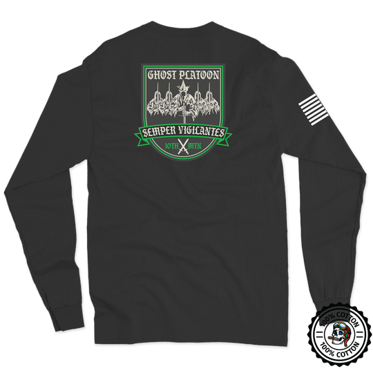 "Ghost Platoon", D Co, 317th BEB, 3 BCT 10th MTN Long Sleeve T-Shirt