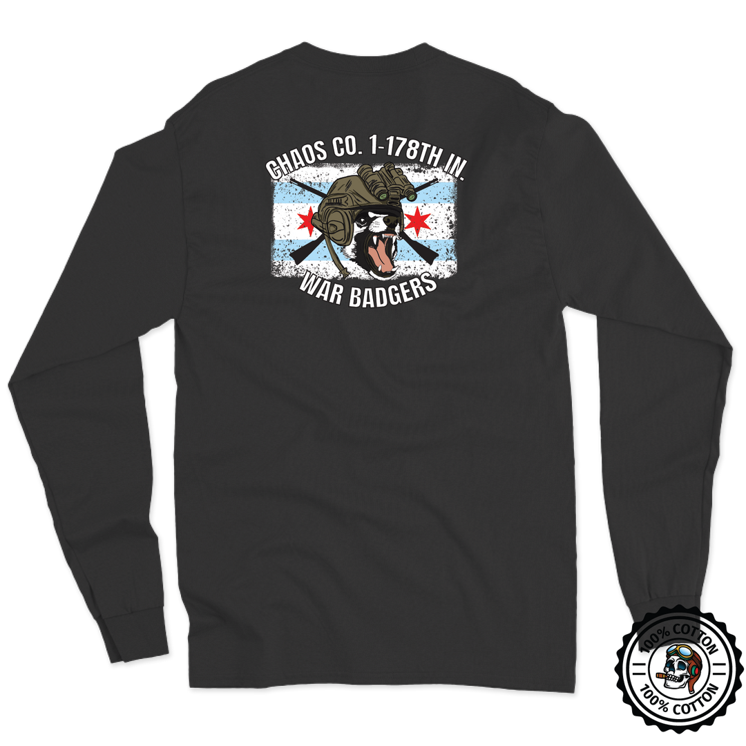 2nd PLT, C Co, 1-178TH IN "War Badgers" Long Sleeve T-Shirt