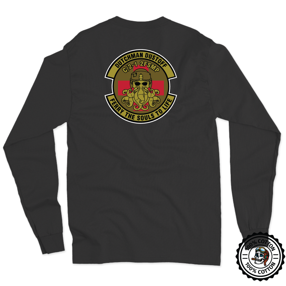 C Co, 2-1 GSAB, 2FSMP “Dutchman Dustoff” V1 Long Sleeve T-Shirt