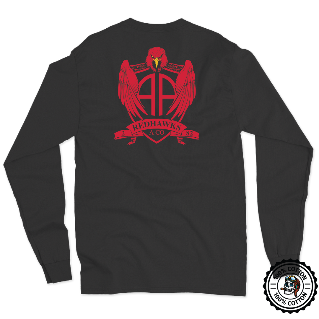 A CO, 2-82 AHB "REDHAWKS" Long Sleeve T-Shirt