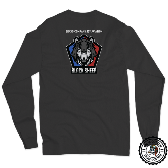 B Co, 12th AVN BN "Black Sheep" Long Sleeve T-Shirt