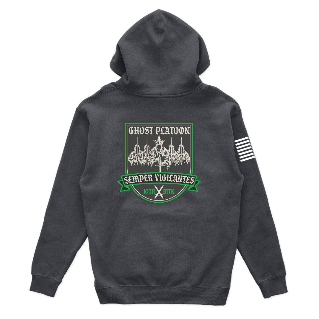 "Ghost Platoon", D Co, 317th BEB, 3 BCT 10th MTN Hoodies