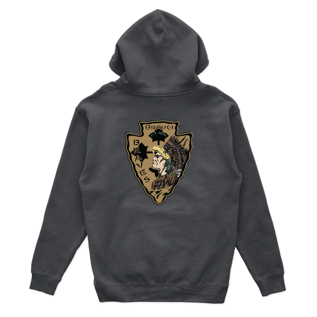 B Co, 3-4 AHB "Braves" Hoodies