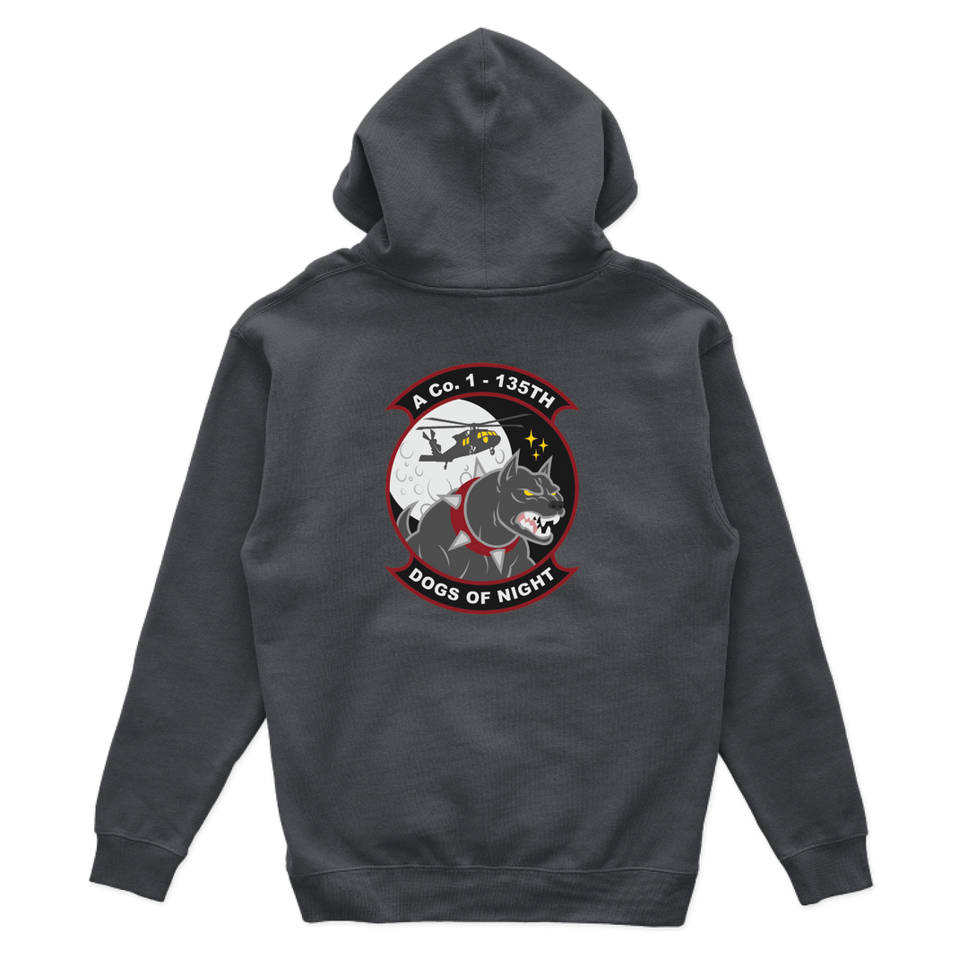 A Co, 1-135th AHB "Dogs of Night" Crew Chief Hoodies