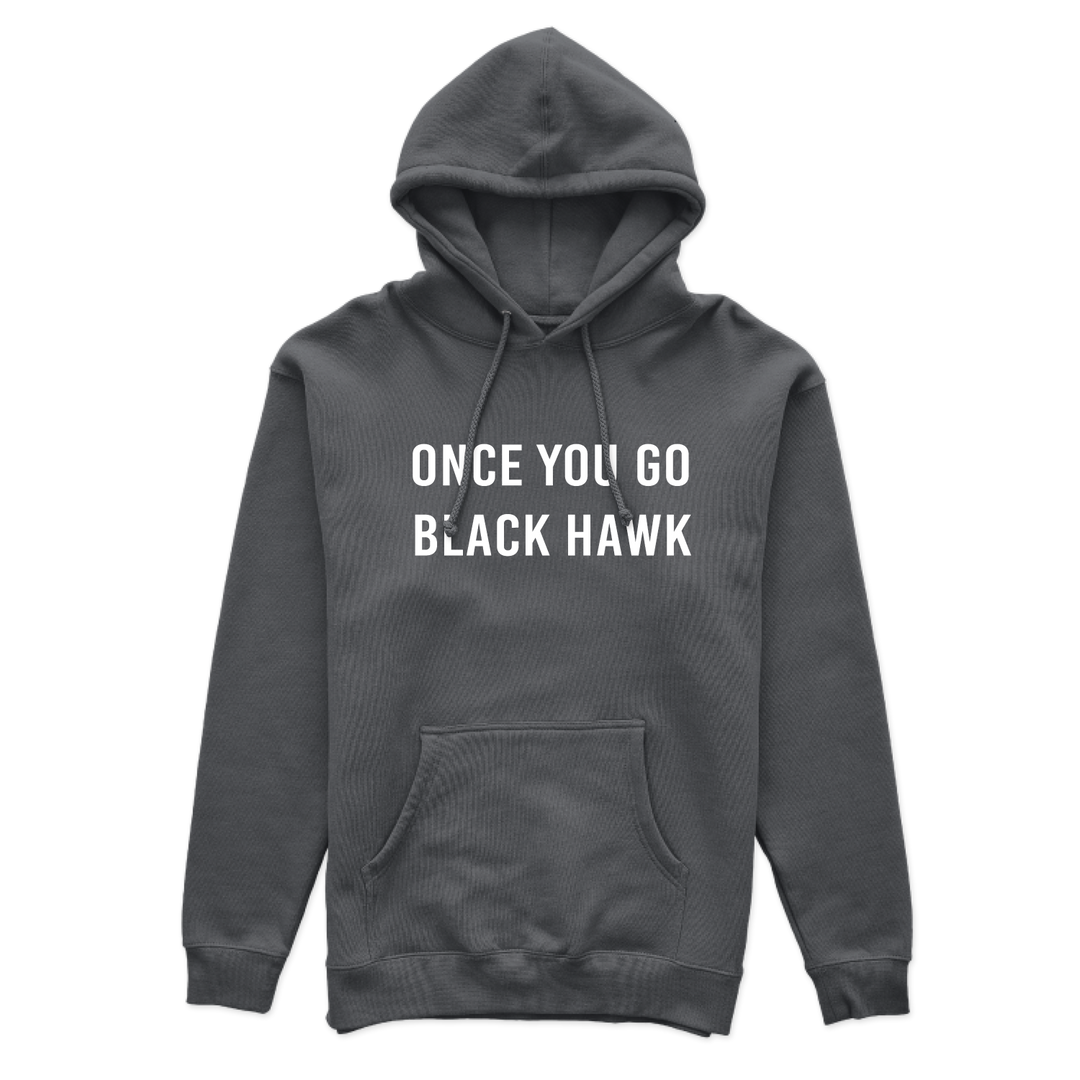 Black 2024 hawk hoodie