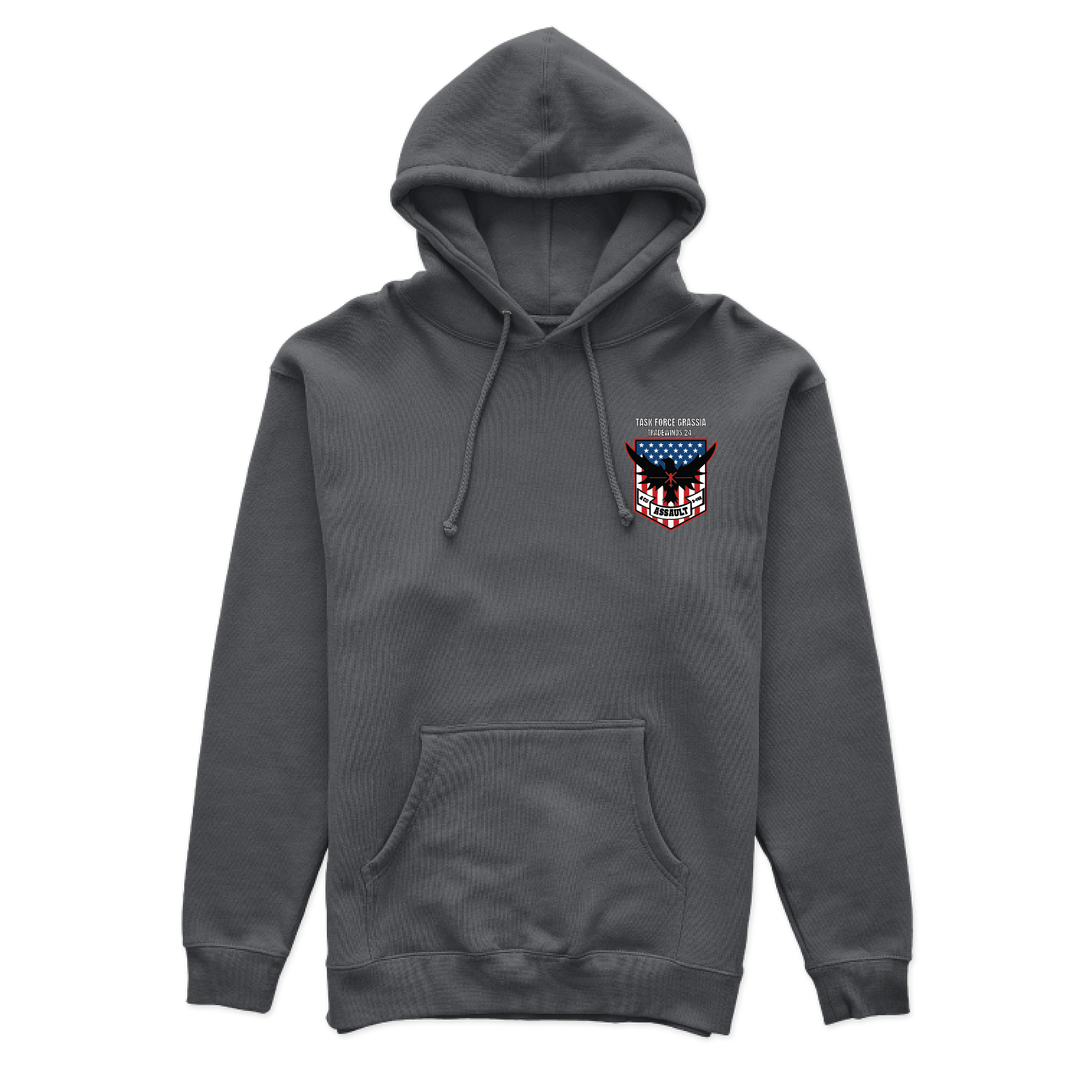 A Co 3-142 AHB “Raven” / Task Force Grassia Hoodies