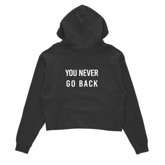 Never Go Back Crop Hoodie