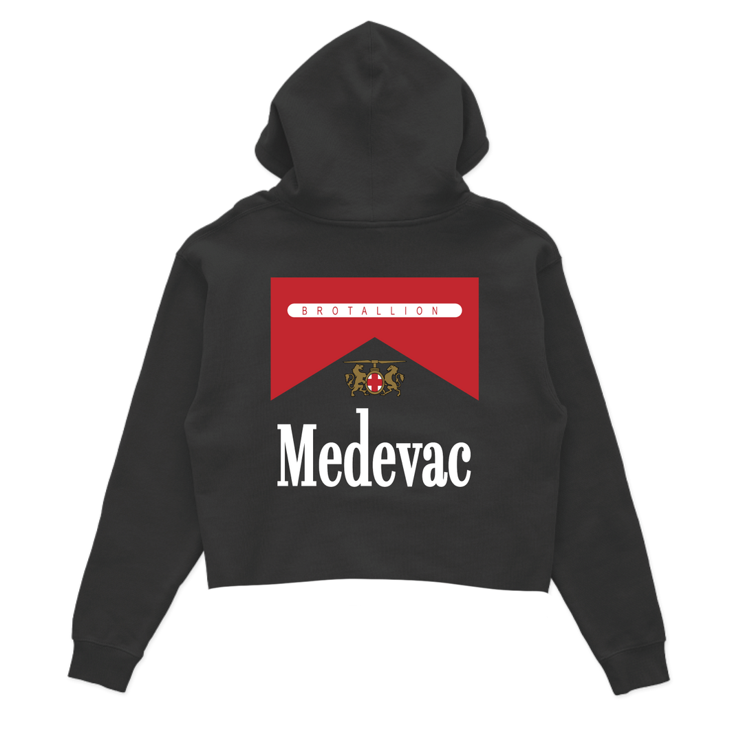 Medevac Reds Crop Hoodie