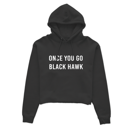 Never Go Back Crop Hoodie