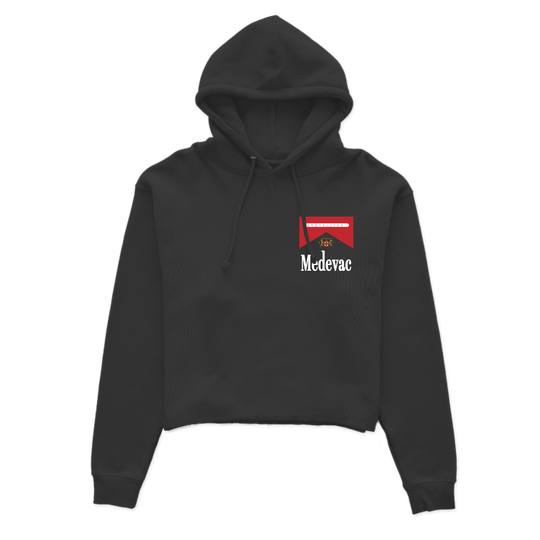 Medevac Reds Crop Hoodie