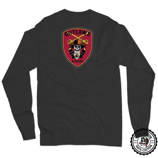 D Co, 2-6 CAV "Outlaws" Long Sleeve T-Shirt