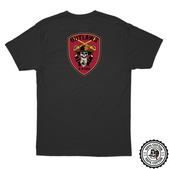 D Co, 2-6 CAV "Outlaws" T-Shirts