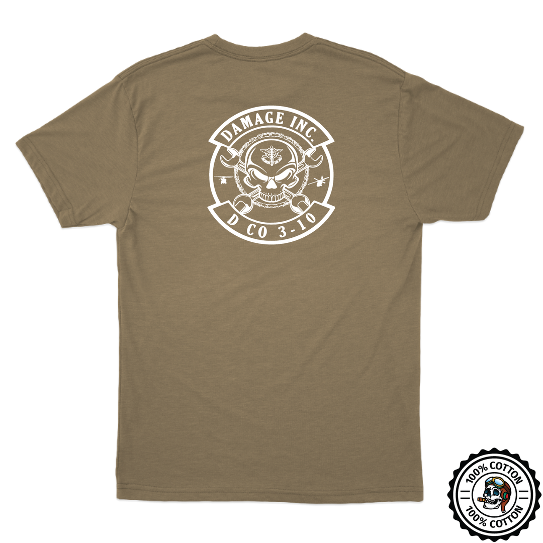 D Co, 3-10 GSAB "Damage, Inc." Tan T-Shirt