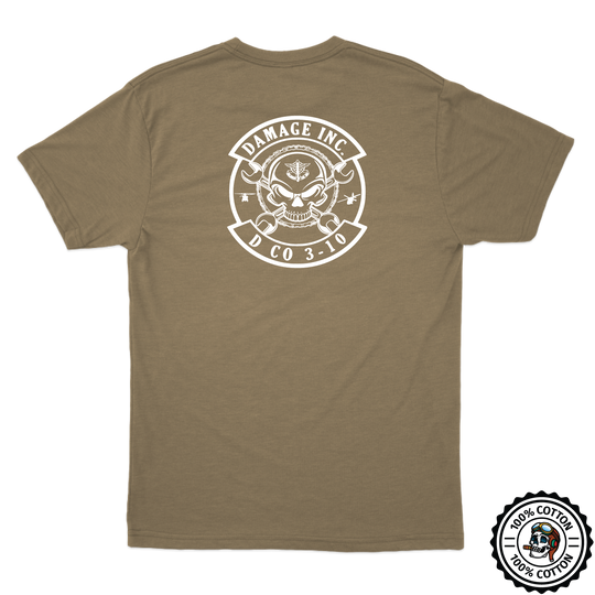 D Co, 3-10 GSAB "Damage, Inc." Tan T-Shirt