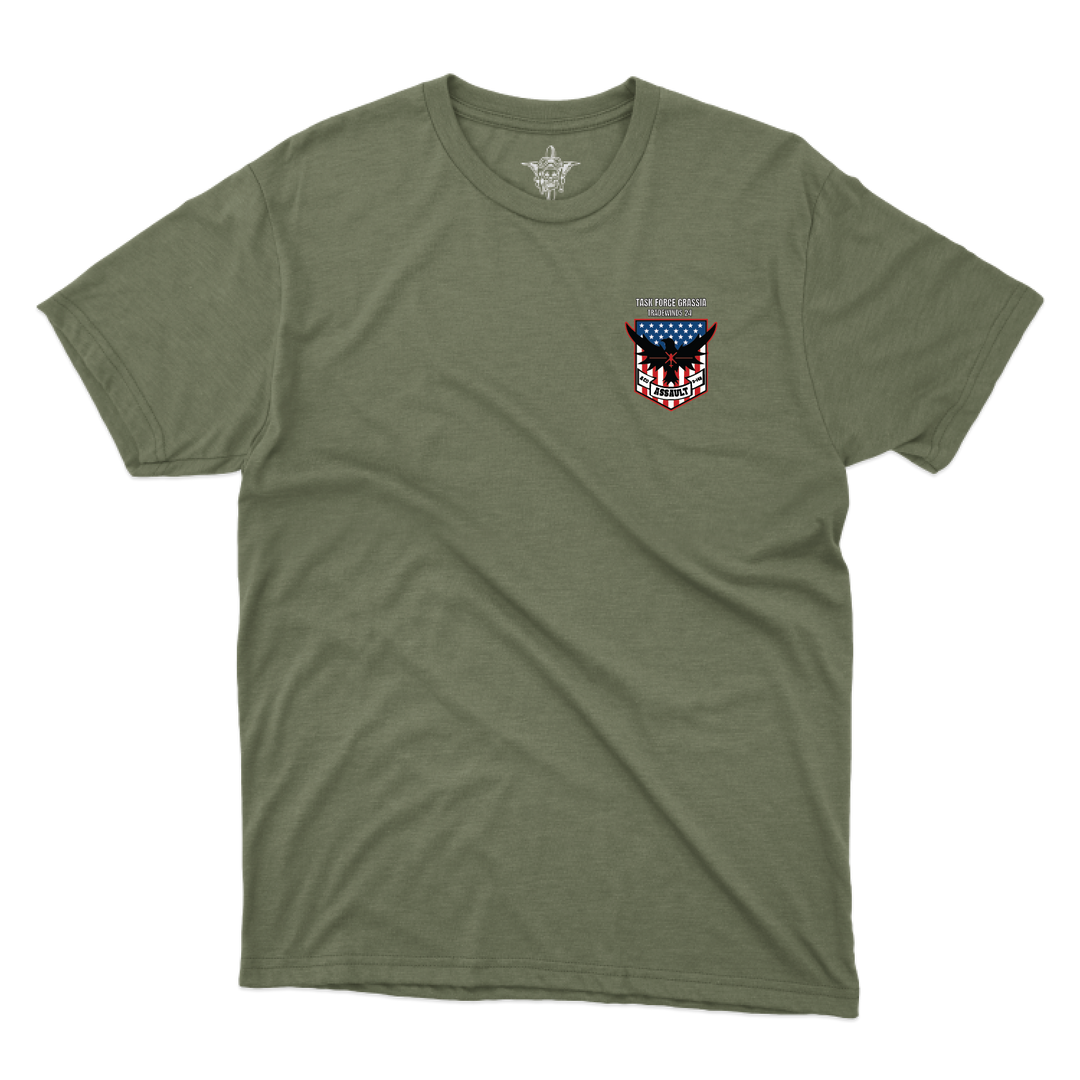 A Co 3-142 AHB “Raven” / Task Force Grassia T-Shirts