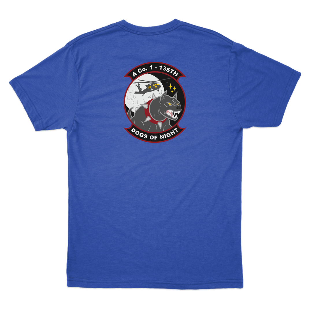 A Co, 1-135th AHB "Dogs of Night" Crew Chief T-Shirts