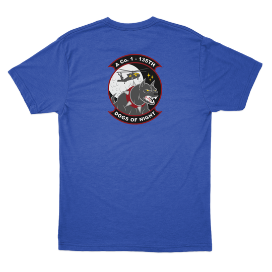 A Co, 1-135th AHB "Dogs of Night" Crew Chief T-Shirts