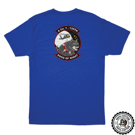 A Co, 1-135th AHB "Dogs of Night" Crew Chief T-Shirts