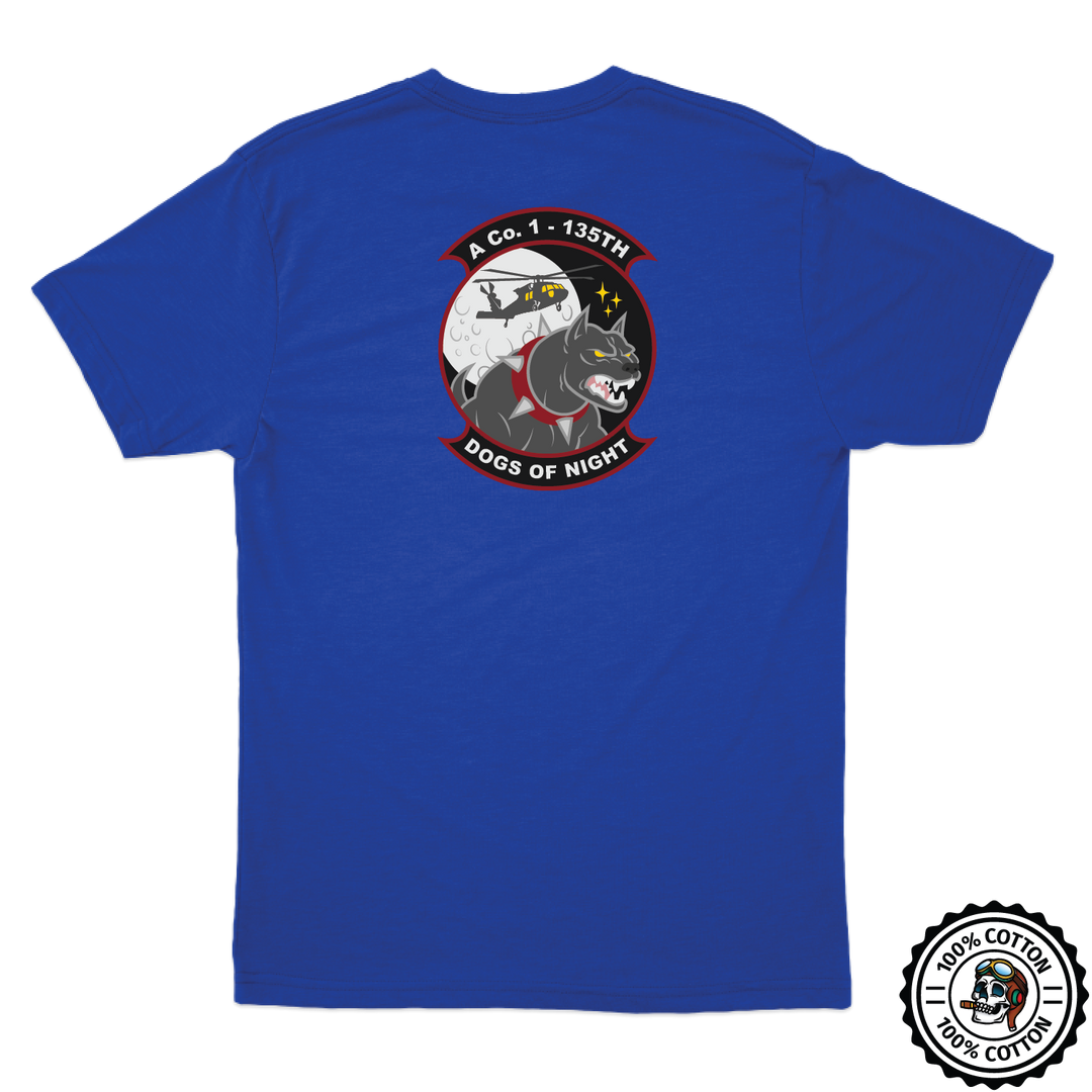 A Co, 1-135th AHB "Dogs of Night" Pilot T-Shirts