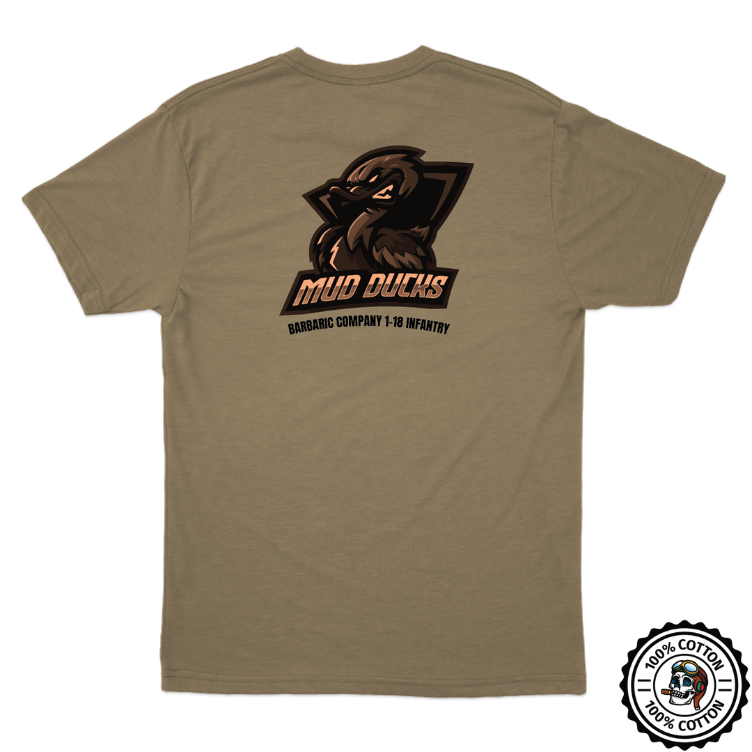B Co, 1-18IN "Mud Ducks" Tan 499 T-Shirt
