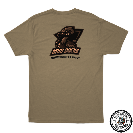B Co, 1-18IN "Mud Ducks" Tan 499 T-Shirt
