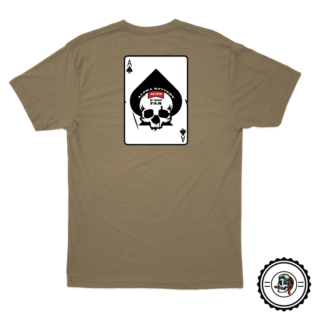 A BTRY, 2-300 FAR "ACES" Tan 499 T-Shirt