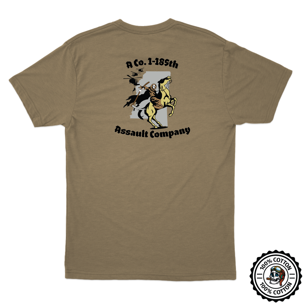 A Co, 1-185 AHB "Pale Horse" Tan 499 T-Shirt