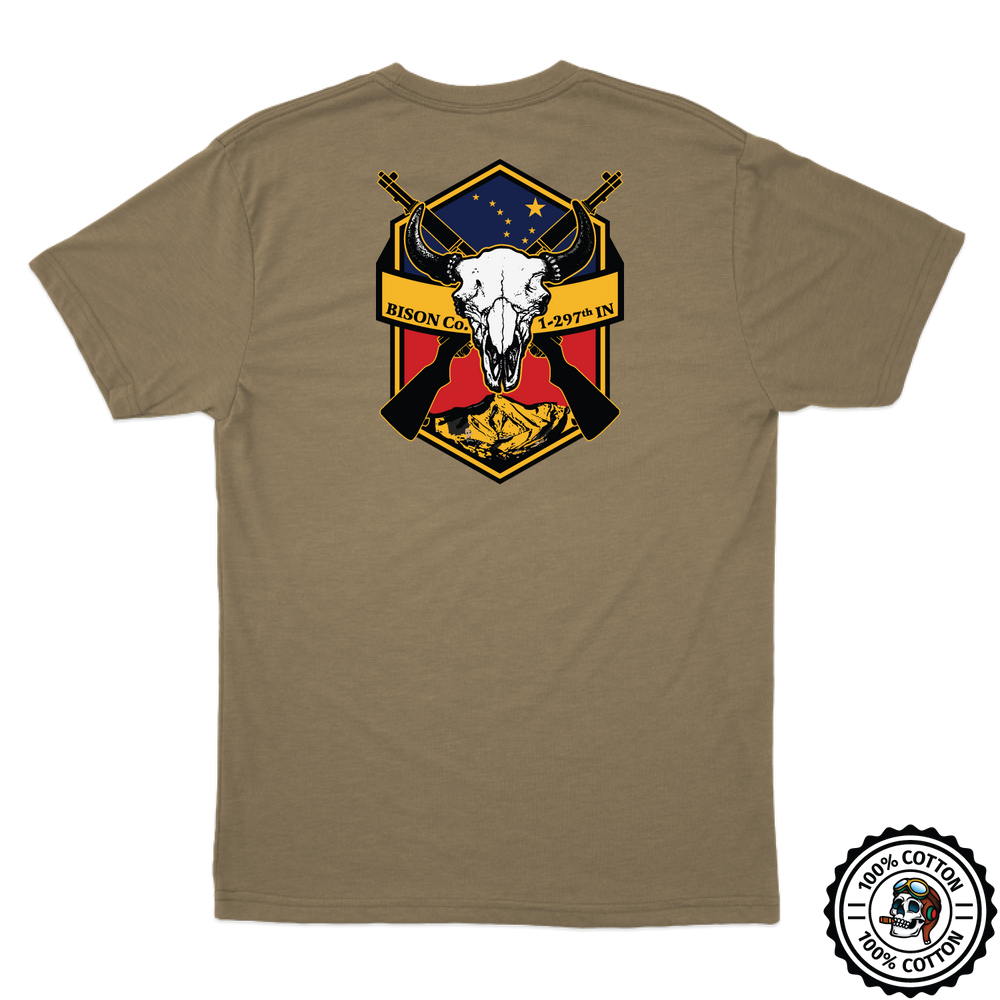 B Co, 1-297th IN BN Tan 499 T-Shirt