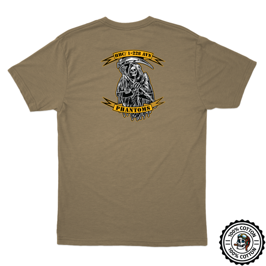 HHC 1-228th Phantoms Tan 499 T-Shirt