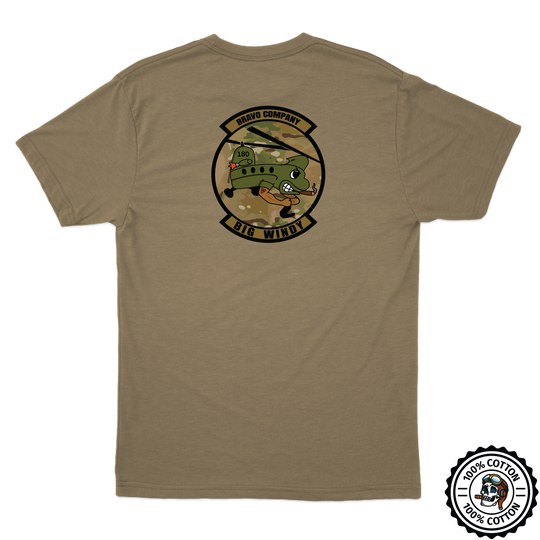 B Co, 1-214 GSAB "BIG WINDY" V2 Tan 499 T-Shirt