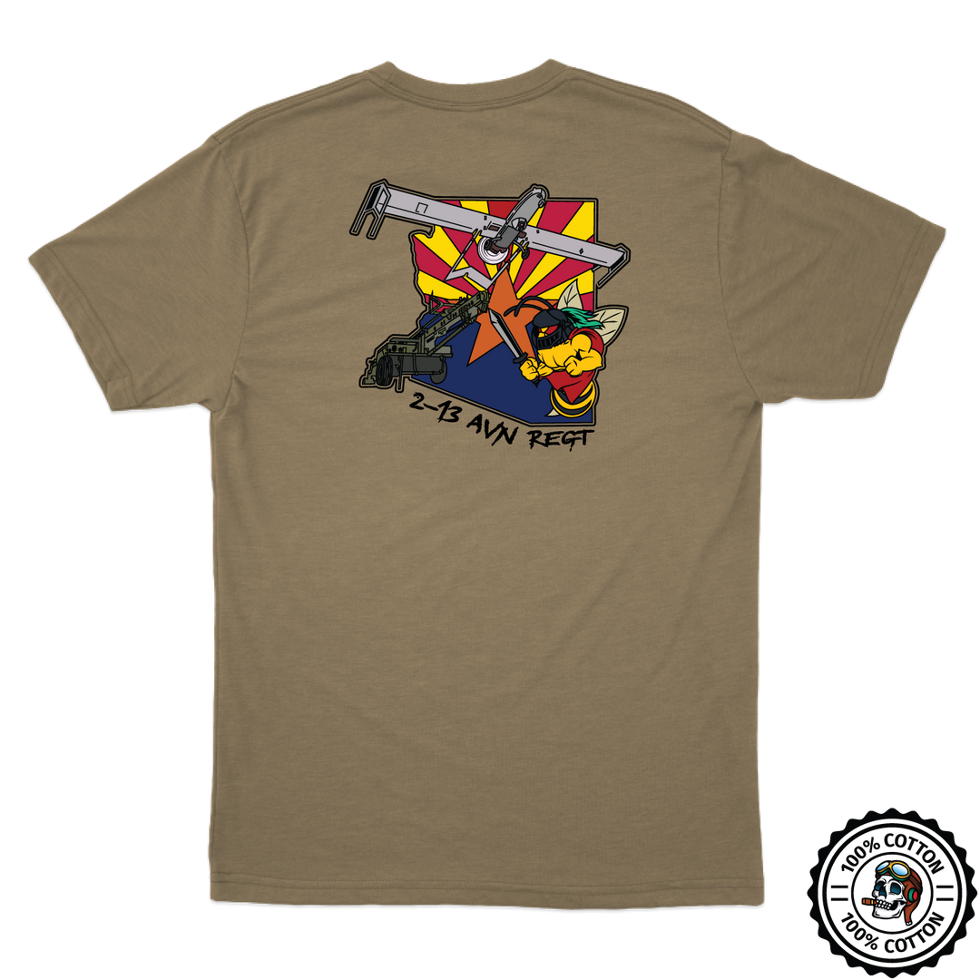 B Co, 2-13th AVN REG "Black Knights" V3 Tan 499 T-Shirt